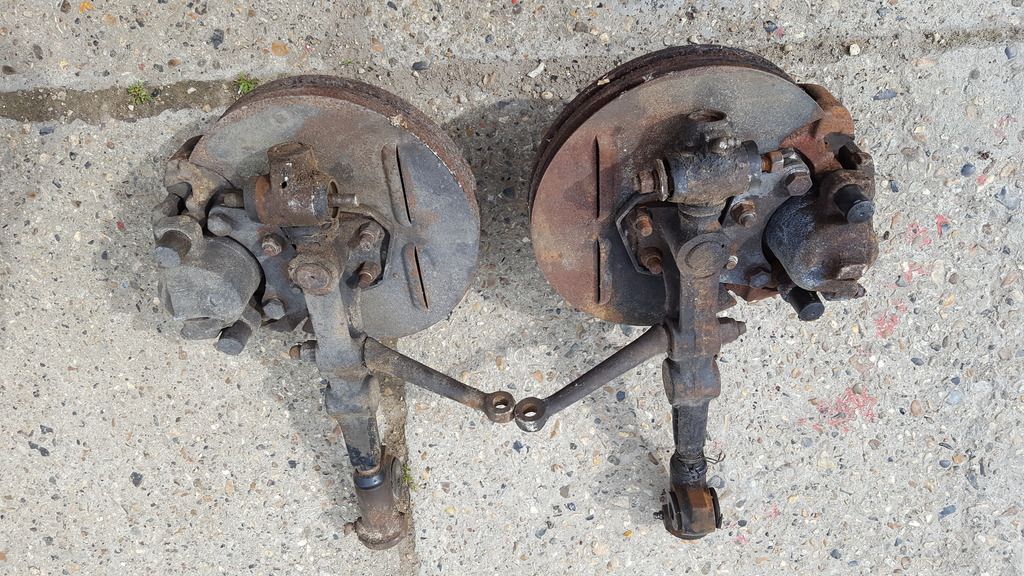 Complete setup for disc brakes for Morris Minor