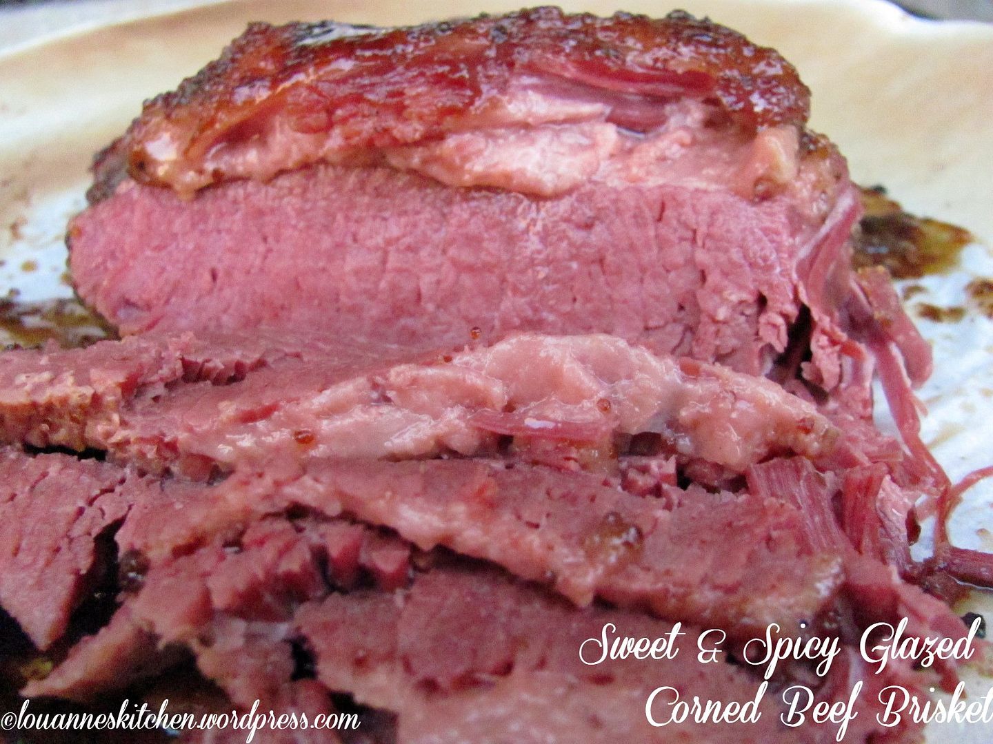 Sweet and Spicy Glazed Corned Beef Brisket Louanne's Kitchen
