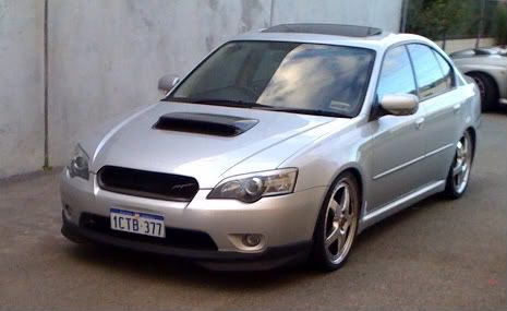 Our Subaru Liberty front lips are supplied in flat black as per the pictures 