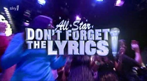 All Star Don't Forget the Lyrics   Part 2 of 2 (23rd December 2008) [TVRip (XviD)] preview 0