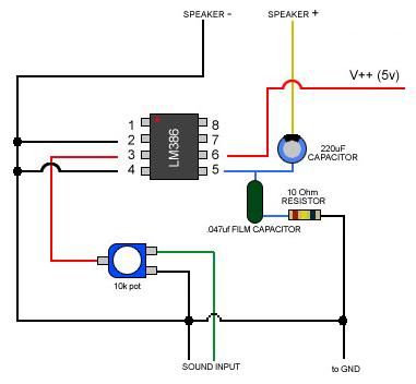 5v Audio Amplifier Circuit Diagram - The 5v Is Marginal V_in May Be Better Provided It Isnt V_max And Doesnt Drag Down Your Supply During Loudhi Volume Periods Something To Worry - 5v Aud   io Amplifier Circuit Diagram