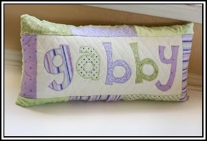 Custom Quilted Name Pillow **CYBER MONDAY SALE!**