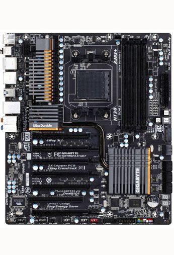 ... GA-990FXA-UD7 socket AM3 motherboard AMD 990FX SB600 chipset | eBay