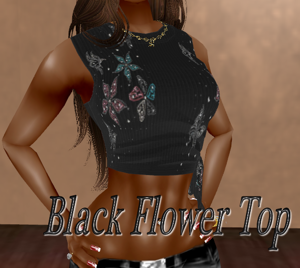  photo Black Flower Top.png