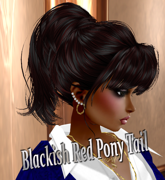  photo Blackish Red Pony Tail.png