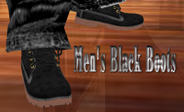  photo Mens Black Boots.png