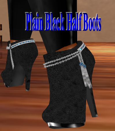  photo Plain Black Half Boots.png