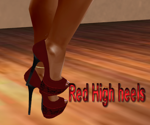  photo Red High heels.png
