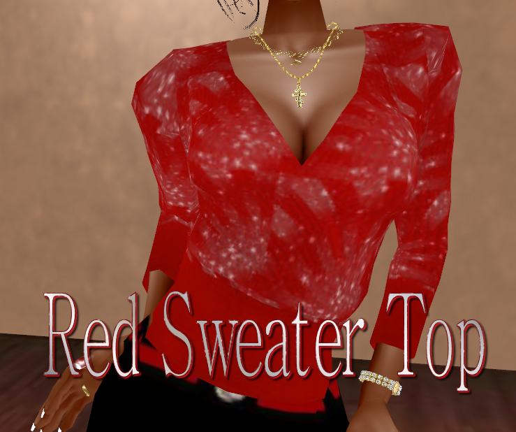  photo Red Sweater Top.png