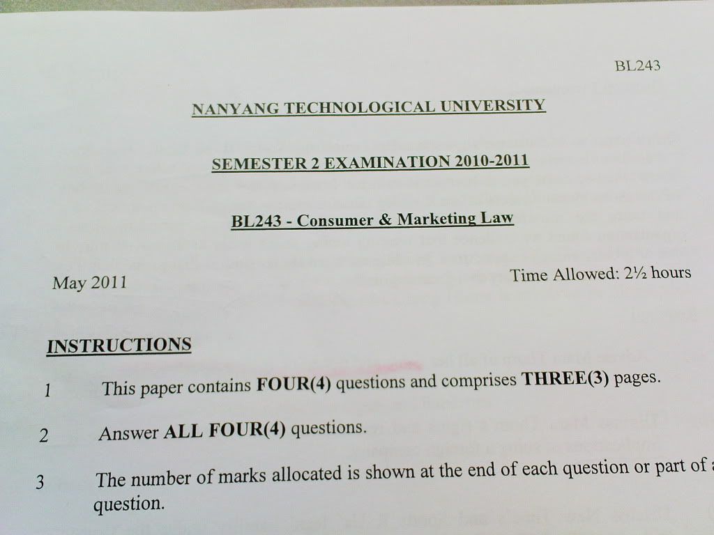 The final paper... The final paper...
