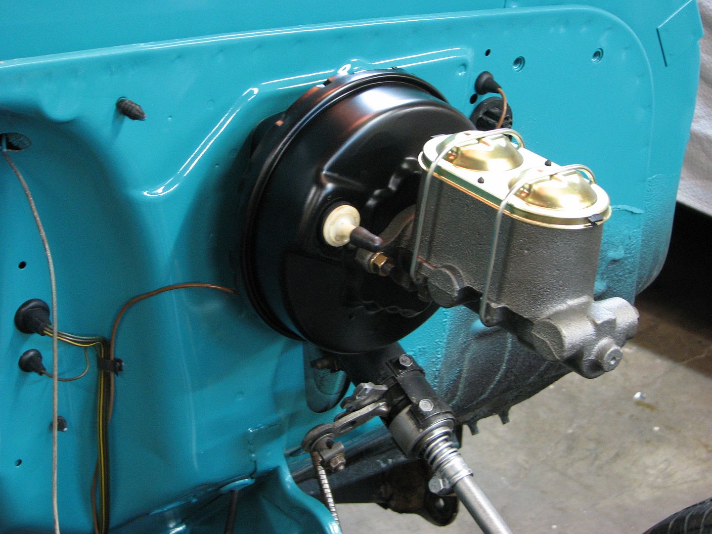 1963-66 Chevy Truck SWB/LWB FW Mount Power 7" Single Brake Booster Kit Drum/Drum