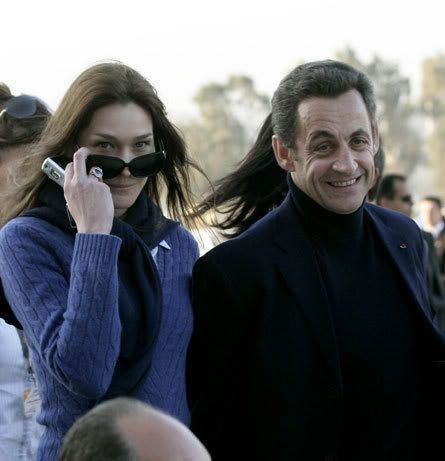 Carla Bruni and Nicolas Sarkozy Pictures, Images and Photos