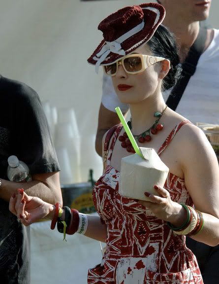 Dita Von Teese at Coachella
