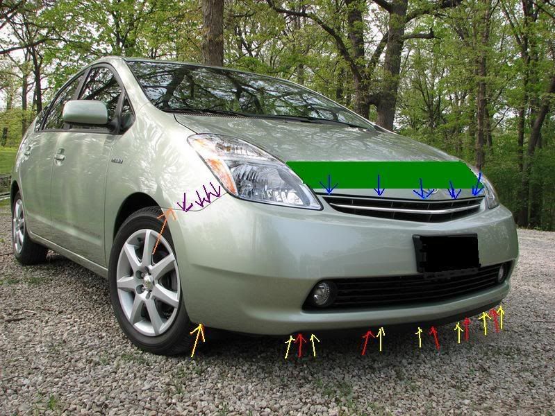 Front Bumper cover removal PriusChat