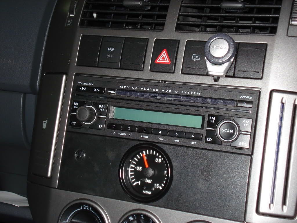 POLO GTI BOOST GAUGE INSTALLvdo gauge now in place