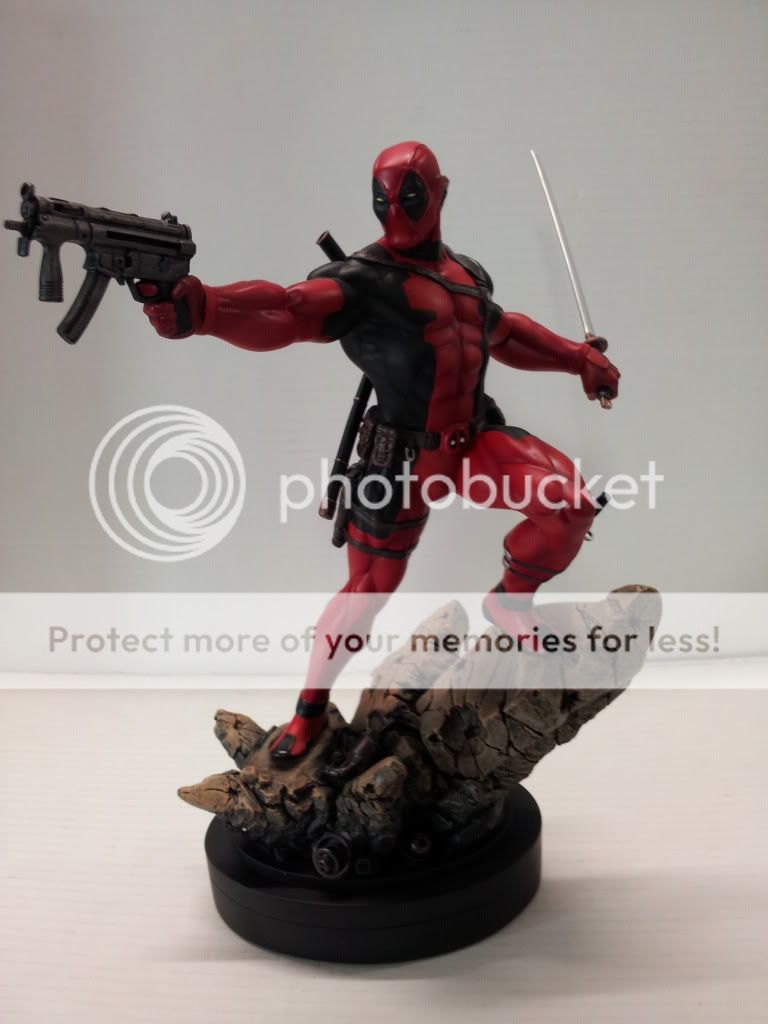 Bowen Deadpool in action statue in hand - Statue Forum