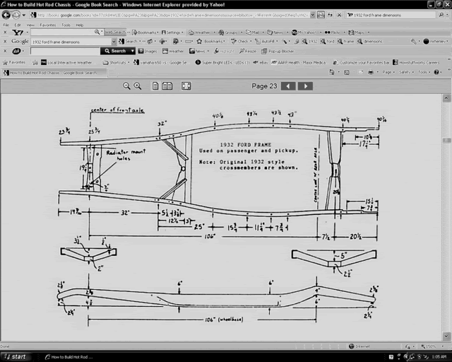 1932 Ford frame drawing #8