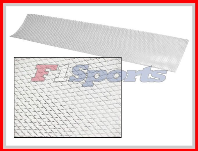 UNIVERSAL CAR ALUMINUM CHROME MESH GRILL GRILLE 9X47  