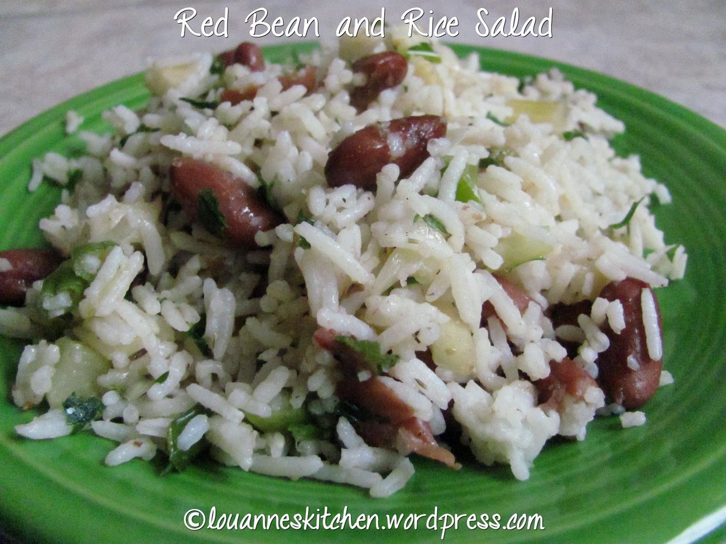 Red Bean & Rice Salad | Louanne's Kitchen