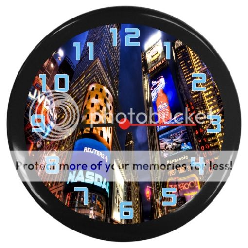 New New York City Black Decor Wall Clock  