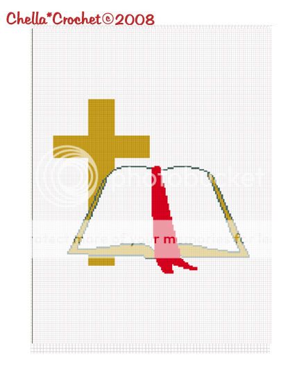 Bible Cross Christian Afghan Crochet Pattern Graph  