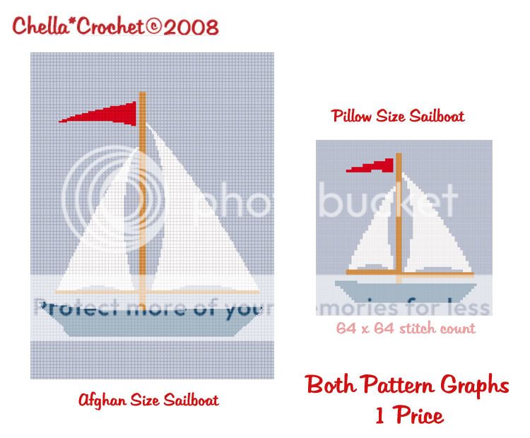   Afghan Crochet Pattern Graph and Pillow Size Crochet Pattern Graph