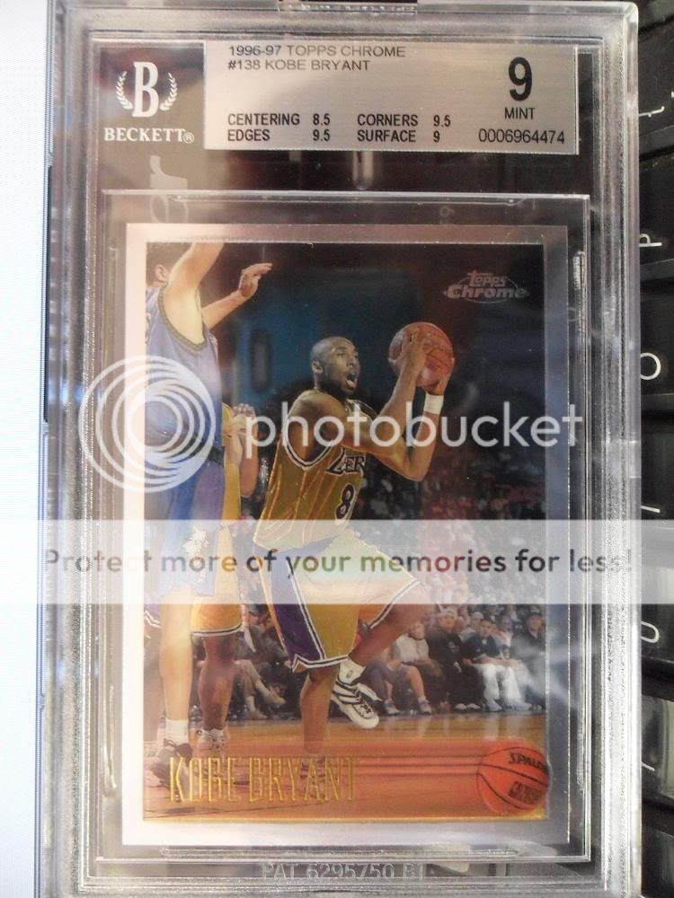 graded bgs 9 mint 1996 97 topps chrome basketball details