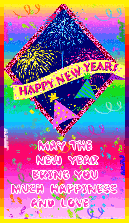 Hi5 and Myspace Glitter Graphics: Happy New Year Glitter Images